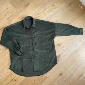 Zara Textured Button Down